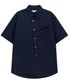비대칭 반팔 셔츠 [네이비]
