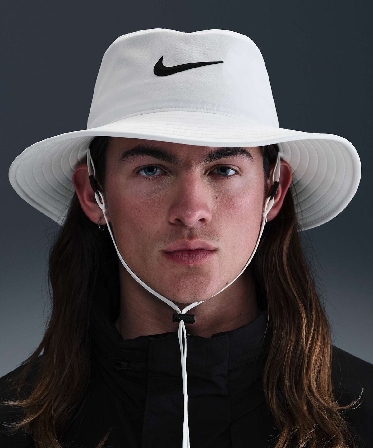 나이키(NIKE) 에이펙스 드라이 핏 버킷 햇 - 화이트:블랙 / HJ7158-100