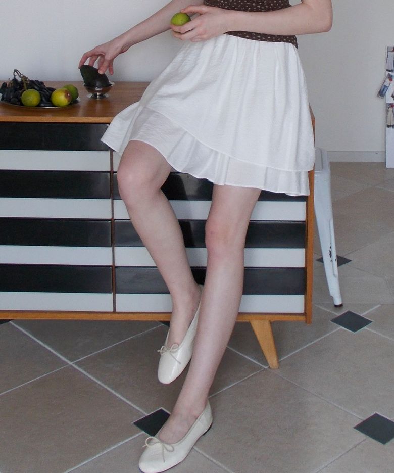 (2COLOR)LAYERED SHIRRING BANDING SKIRT
