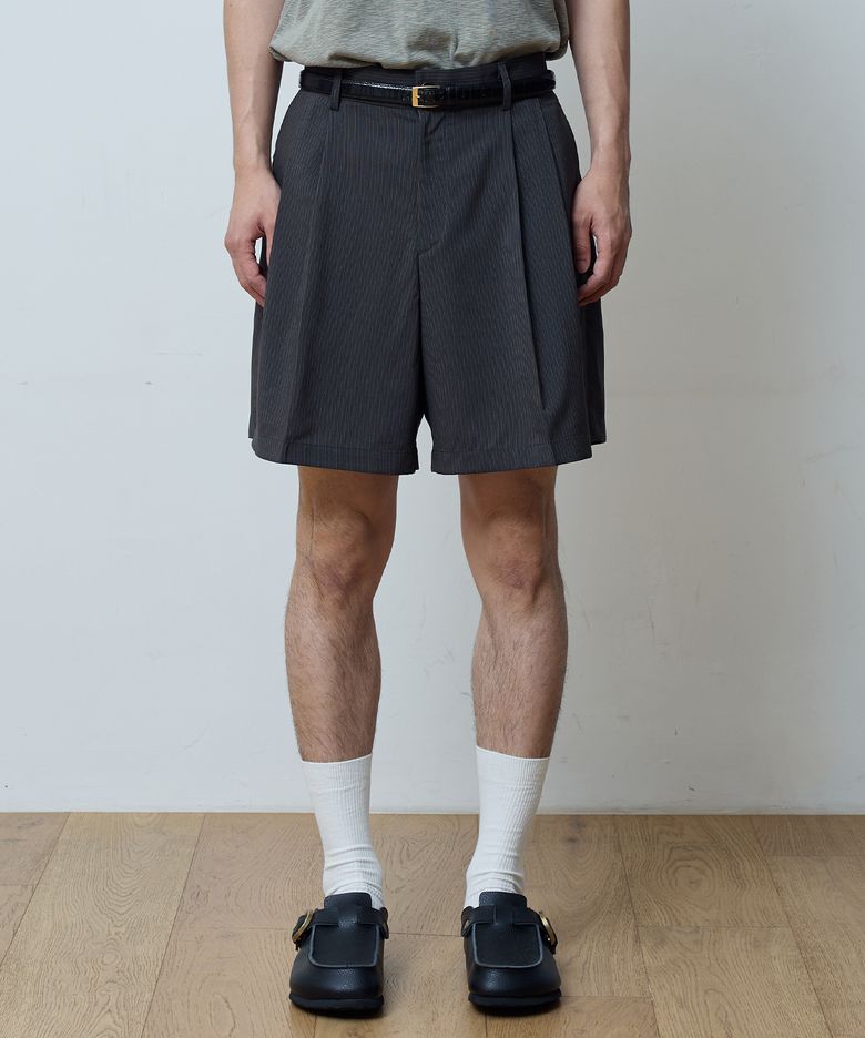 LAZY SUNDAY STRIPE SHORTS (BLACK & BROWN)