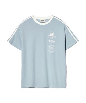 [2TYPE] TRACK JERSEY HEAVY COTTON TEE (SKY BLUE)