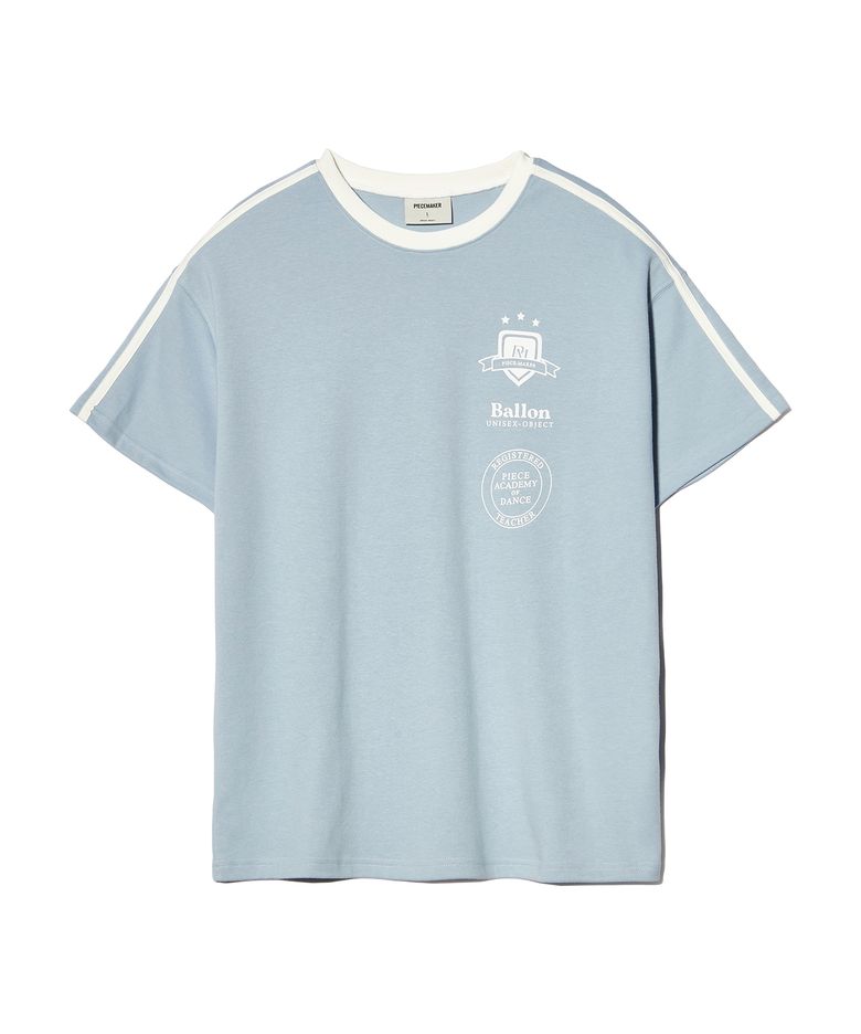 [2TYPE] TRACK JERSEY HEAVY COTTON TEE (SKY BLUE)