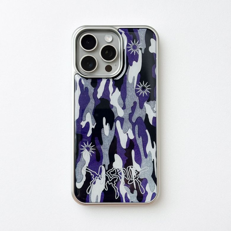 Sharpburst Camouflage Phone Case (SV_Purple)