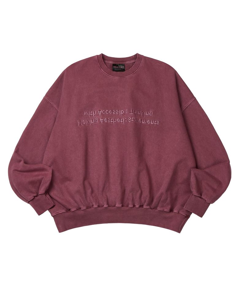 P.Basic cross Sweatshirt _ Solid pink
