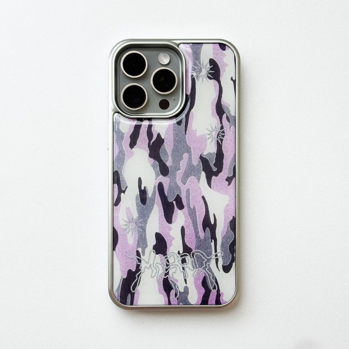 메모리즈바운더리(MEMORIESBOUNDARY) Sharpburst Camouflage Phone Case (SV_Pink)