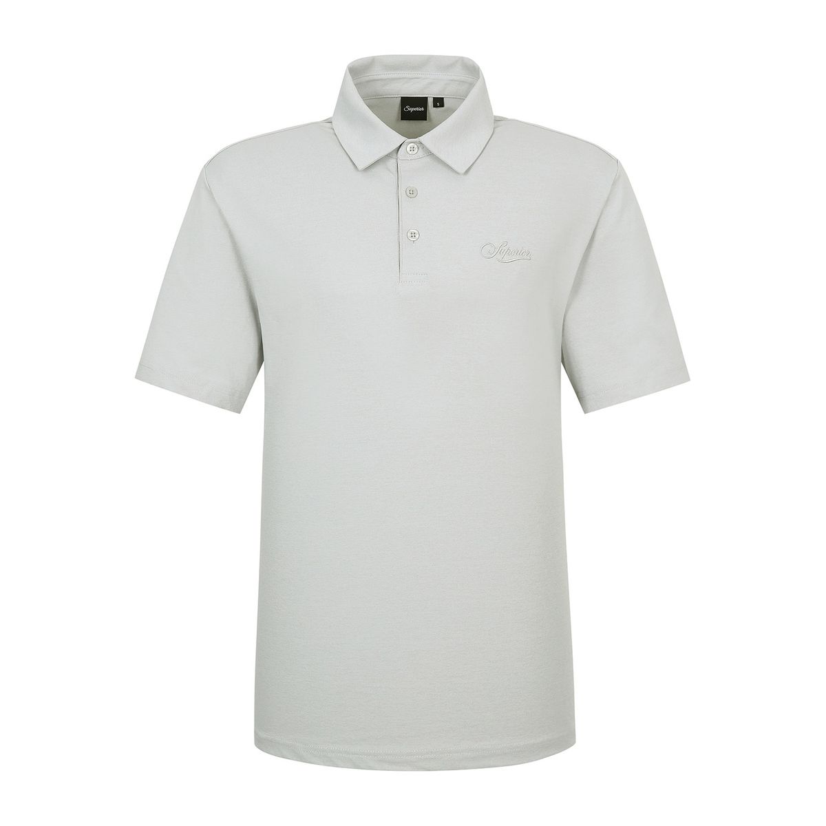 슈페리어(SUPERIOR) 남성 고밀도 카라 티셔츠 L/그레이 (IMSFTTY20632)
