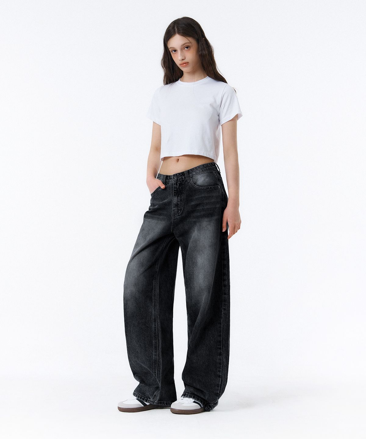 랜덤오프(RANDOMOFF) BTB : BREEZE WASHING JEANS [MUTE BLACK]