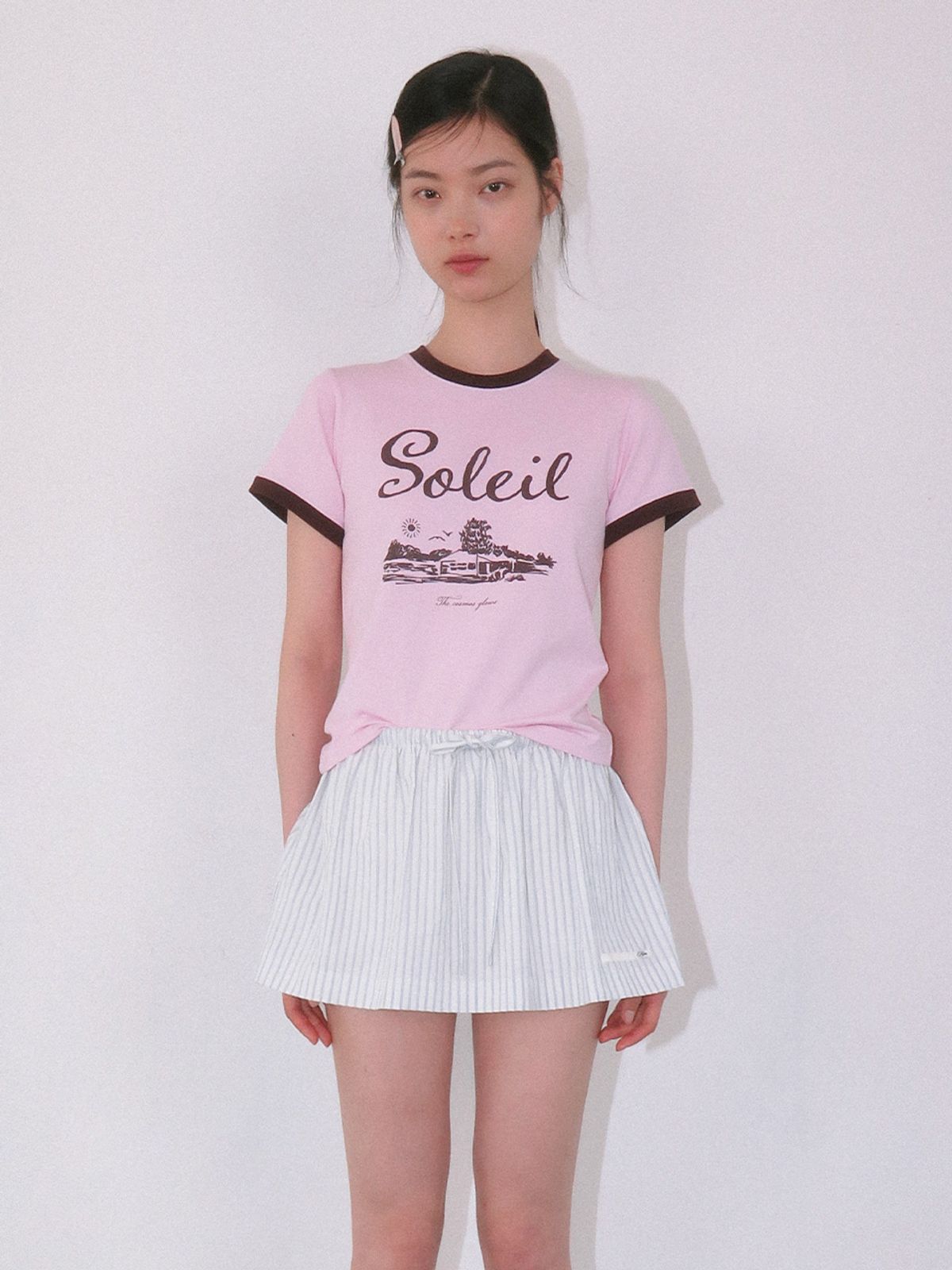 기준(KIJUN) Soleil Tee Pink