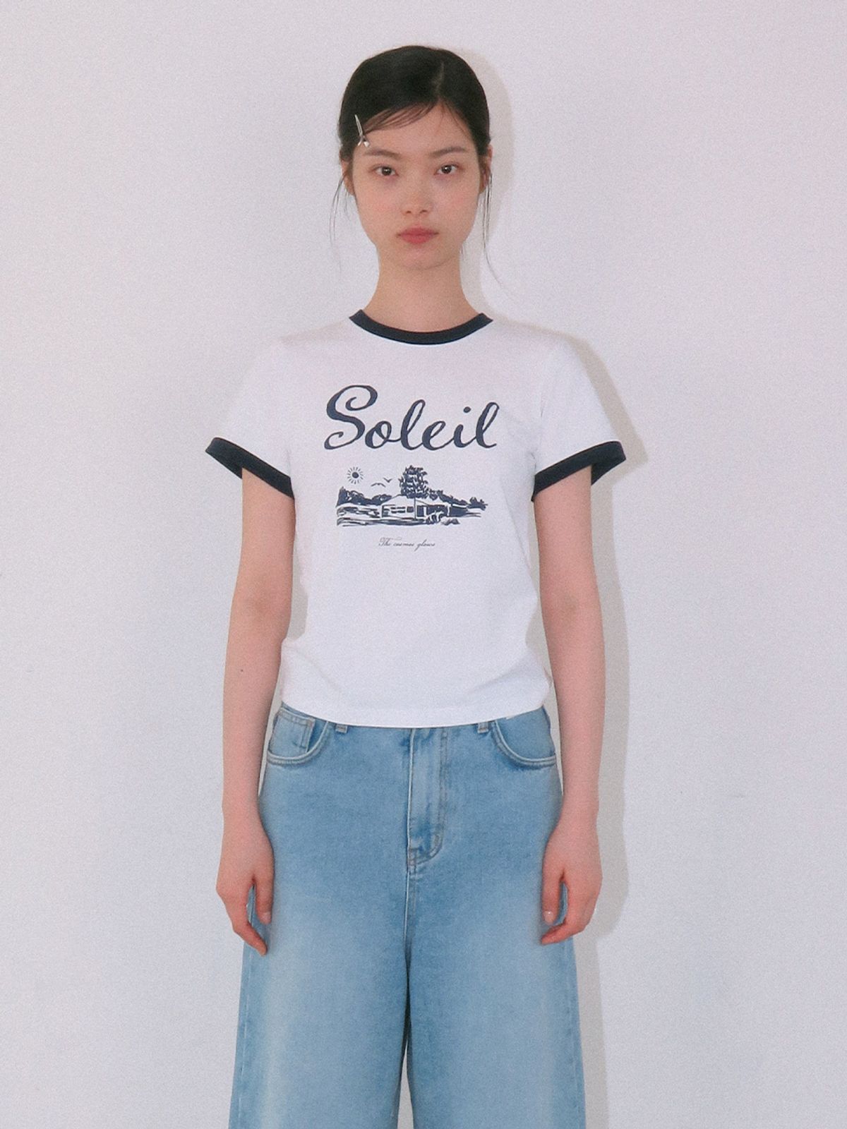 기준(KIJUN) Soleil Tee Off-White