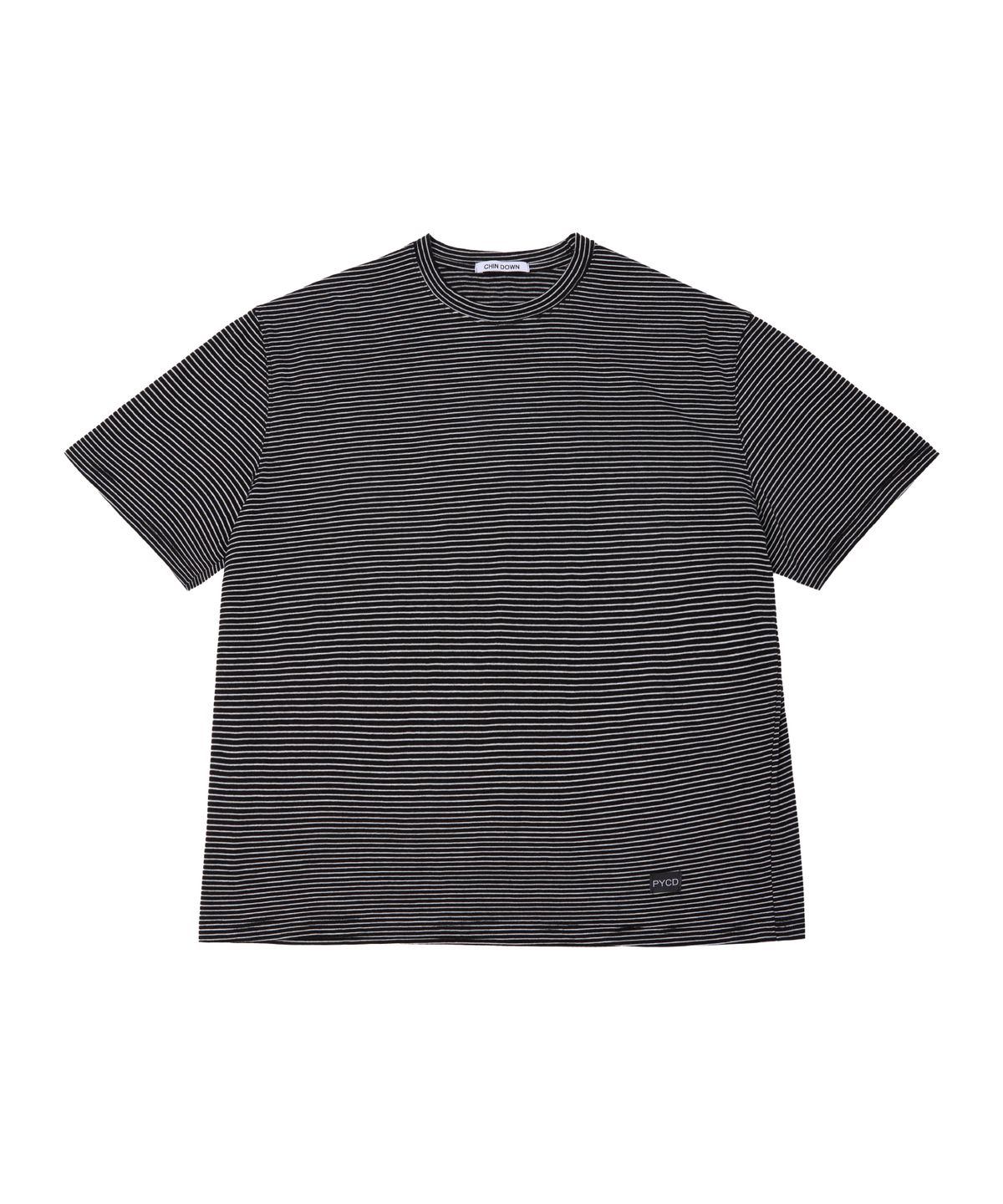 친다운(CHIN DOWN) PYCD STRIPE TEE (BLACK)