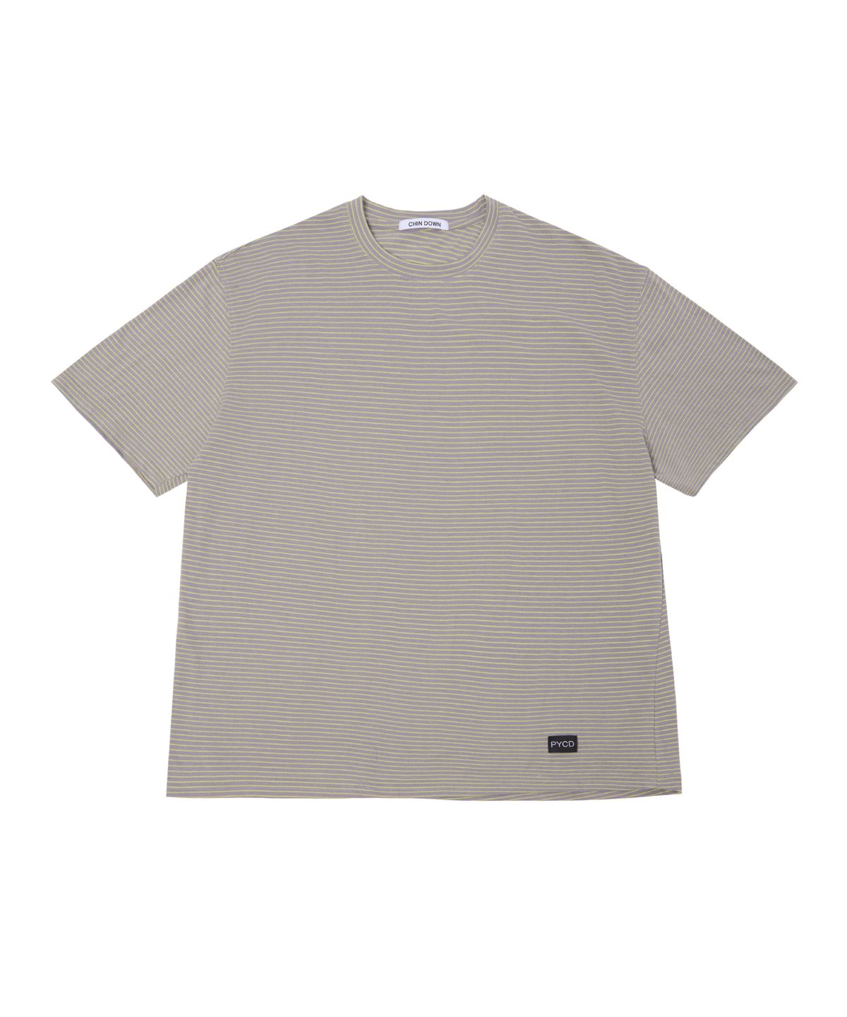 친다운(CHIN DOWN) PYCD STRIPE TEE (GRAY)