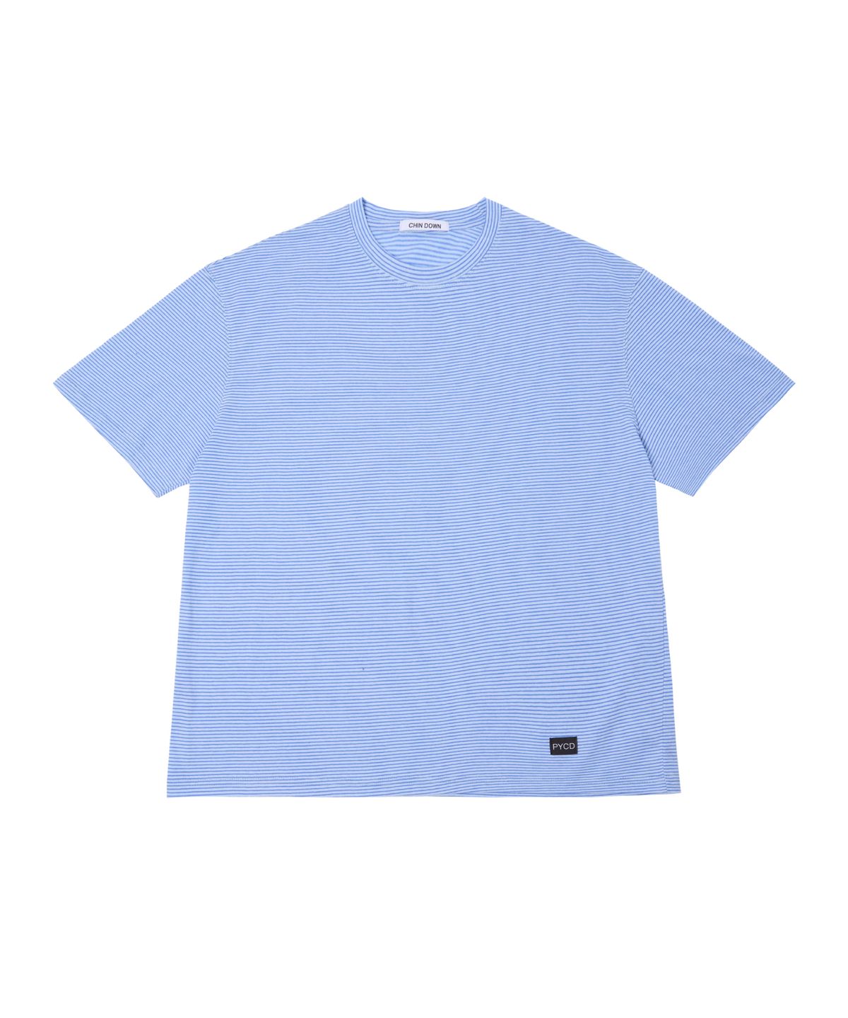친다운(CHIN DOWN) PYCD STRIPE TEE (BLUE)