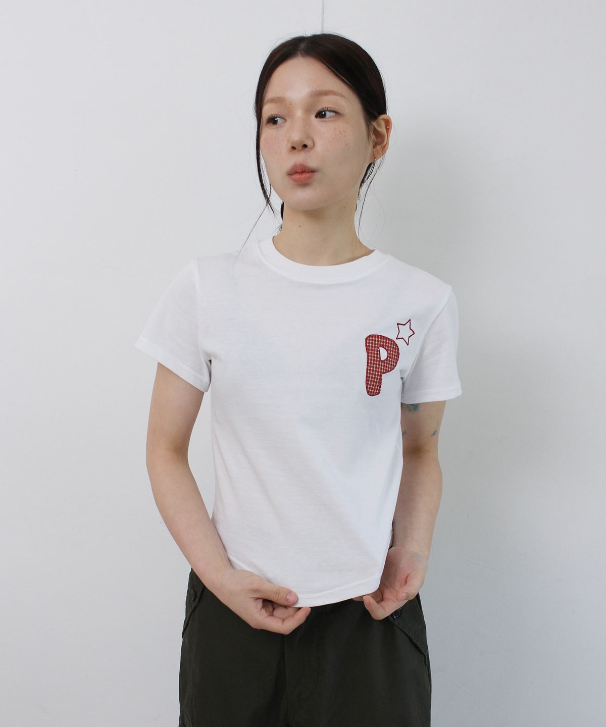패러킷(PARAKEET) 스타 로고 티셔츠 (화이트)