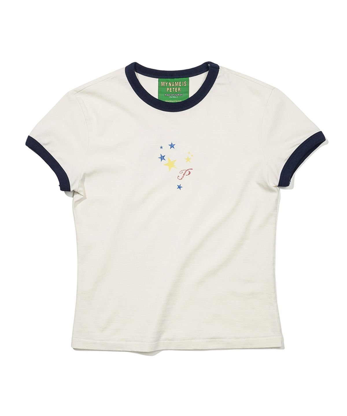 마이네임이즈피터(MYNAMEISPETER) (W) STAR FLAG RINGER T-SHIRTS - BLUE