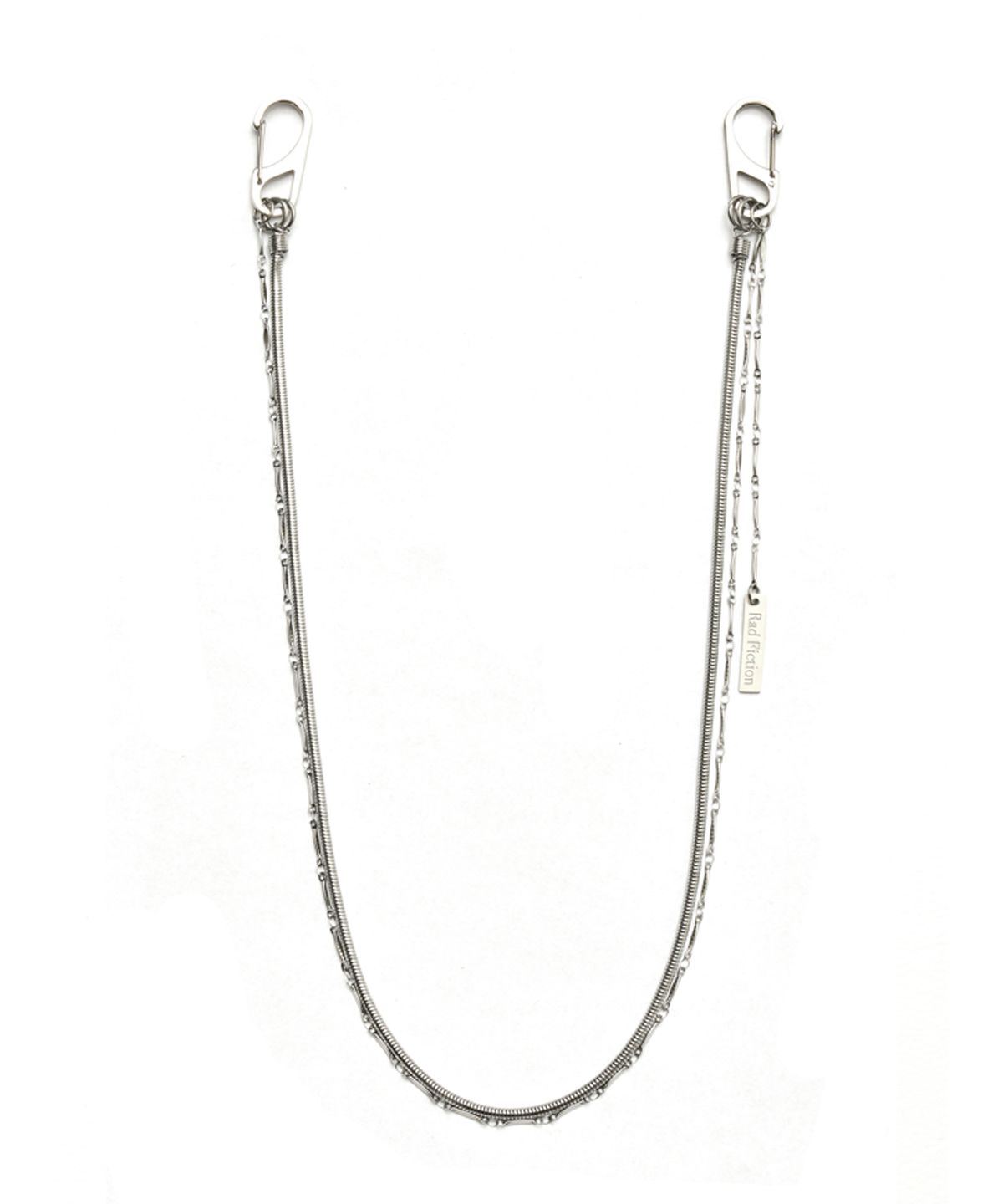 라드픽션(RAD FICTION) ERIS SNAKE CHAIN LAYERED KEY CHAIN / SILVER