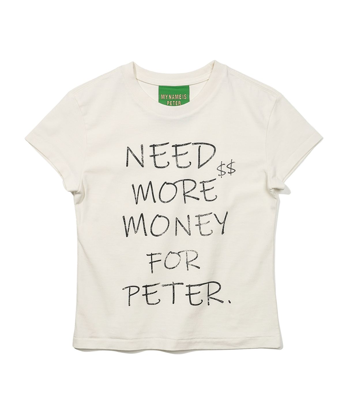 마이네임이즈피터(MYNAMEISPETER) (W) MONEY T-SHIRT - WHITE