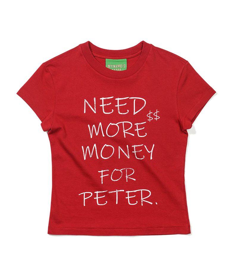 (W) MONEY T-SHIRT - RED