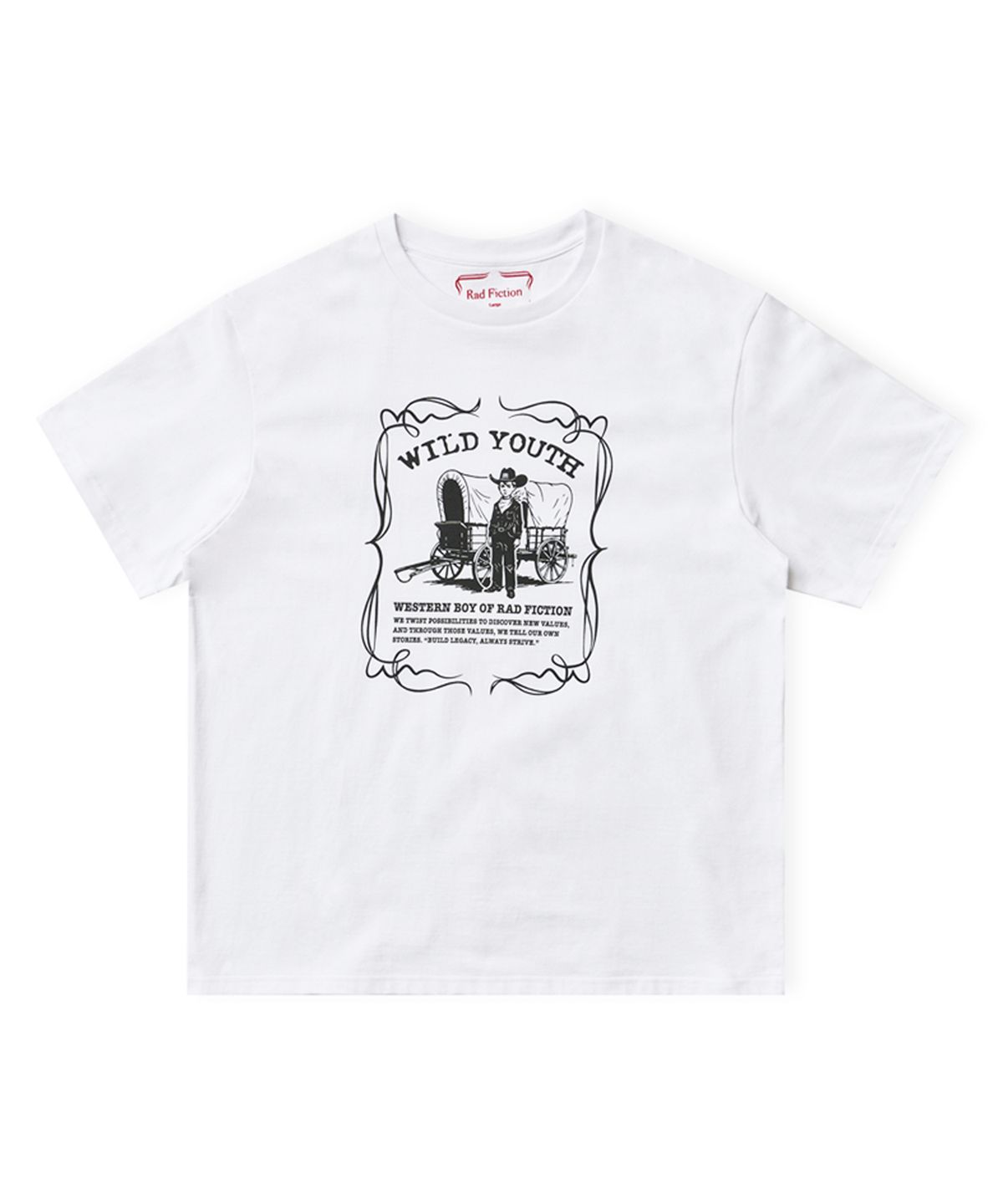 라드픽션(RAD FICTION) WESSON WILD YOUTH WAGON BOY T-SHIRT / WHITE