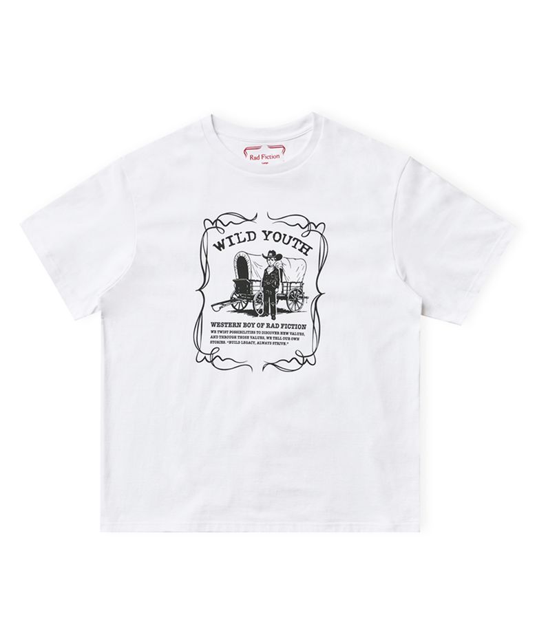 WESSON WILD YOUTH WAGON BOY T-SHIRT / WHITE