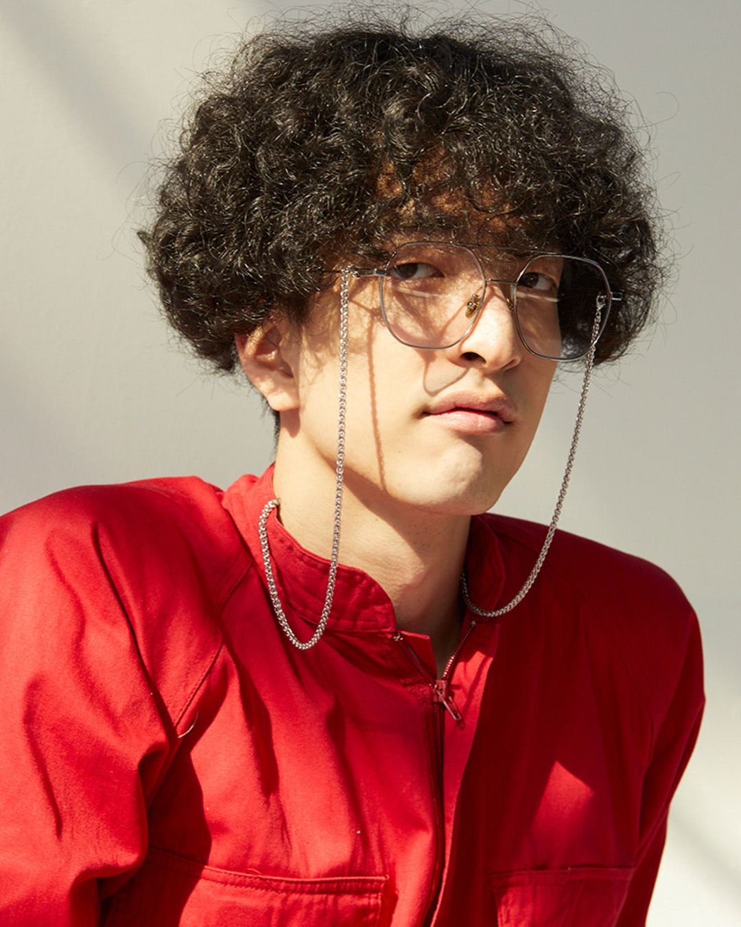 MUSINSA | SPRINGSTRINGS Rapper Chain Glasses Strap [Silver]