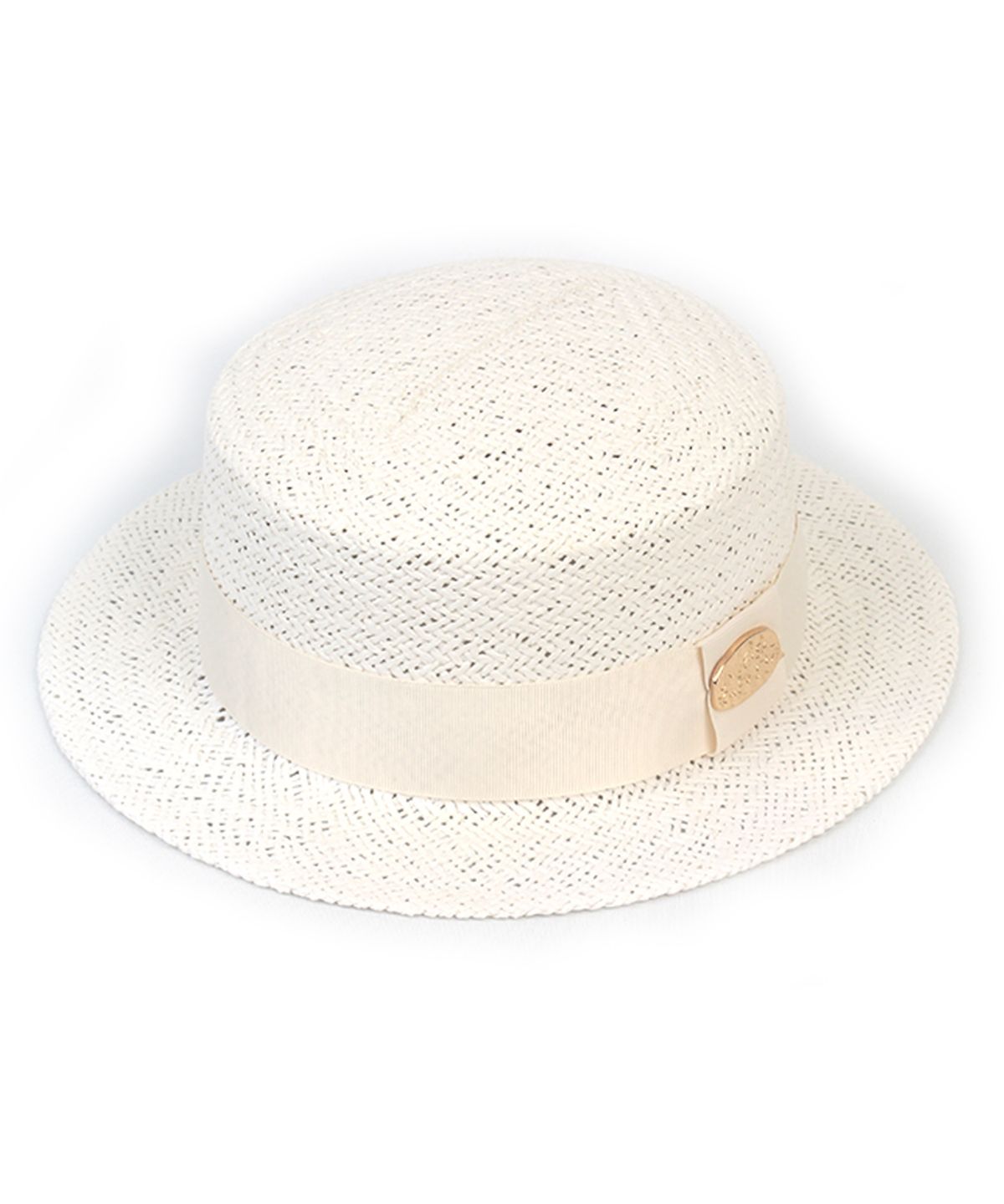 유니버셜 케미스트리(UNIVERSAL CHEMISTRY) Ivory Line White Short Panama Hat 파나마햇