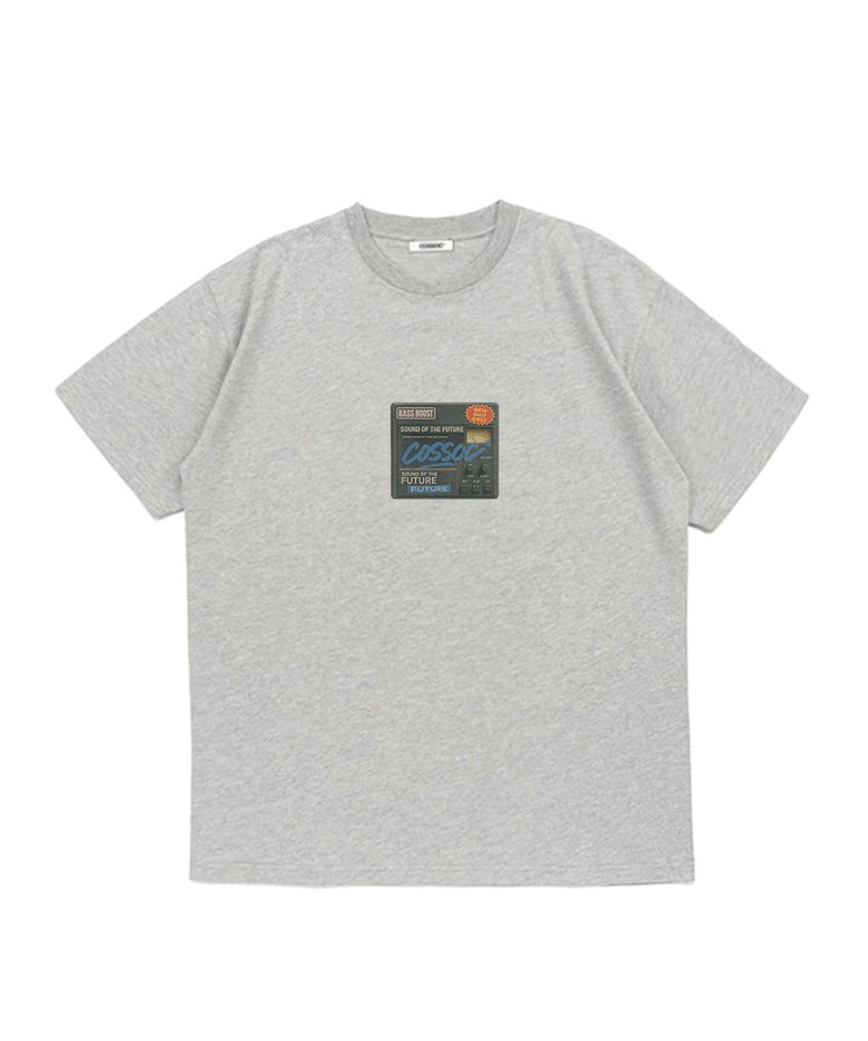 레트로 배스 반팔 티셔츠 (GREY)