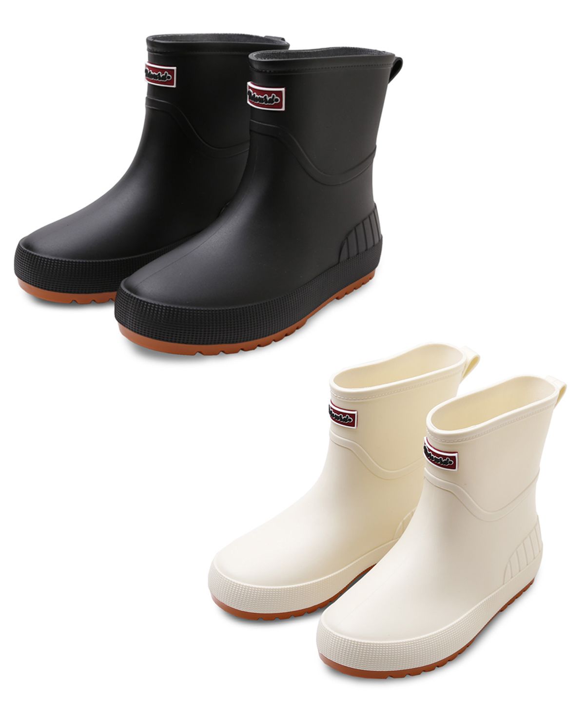 하버드 슈즈(HARVARD SHOES) 실린더 레인부츠 블랙 베이지