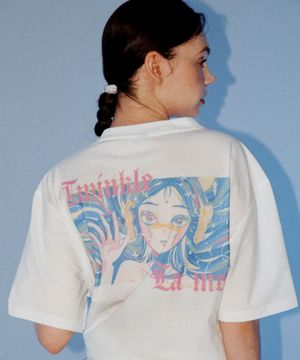 세이렌 세미오버핏 소로나  반팔 티셔츠 오프화이트 (KF2LTS003)