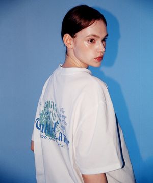 라메르클램 세미오버핏 소로나 반팔 티셔츠 오프화이트 (KF2LTS001)