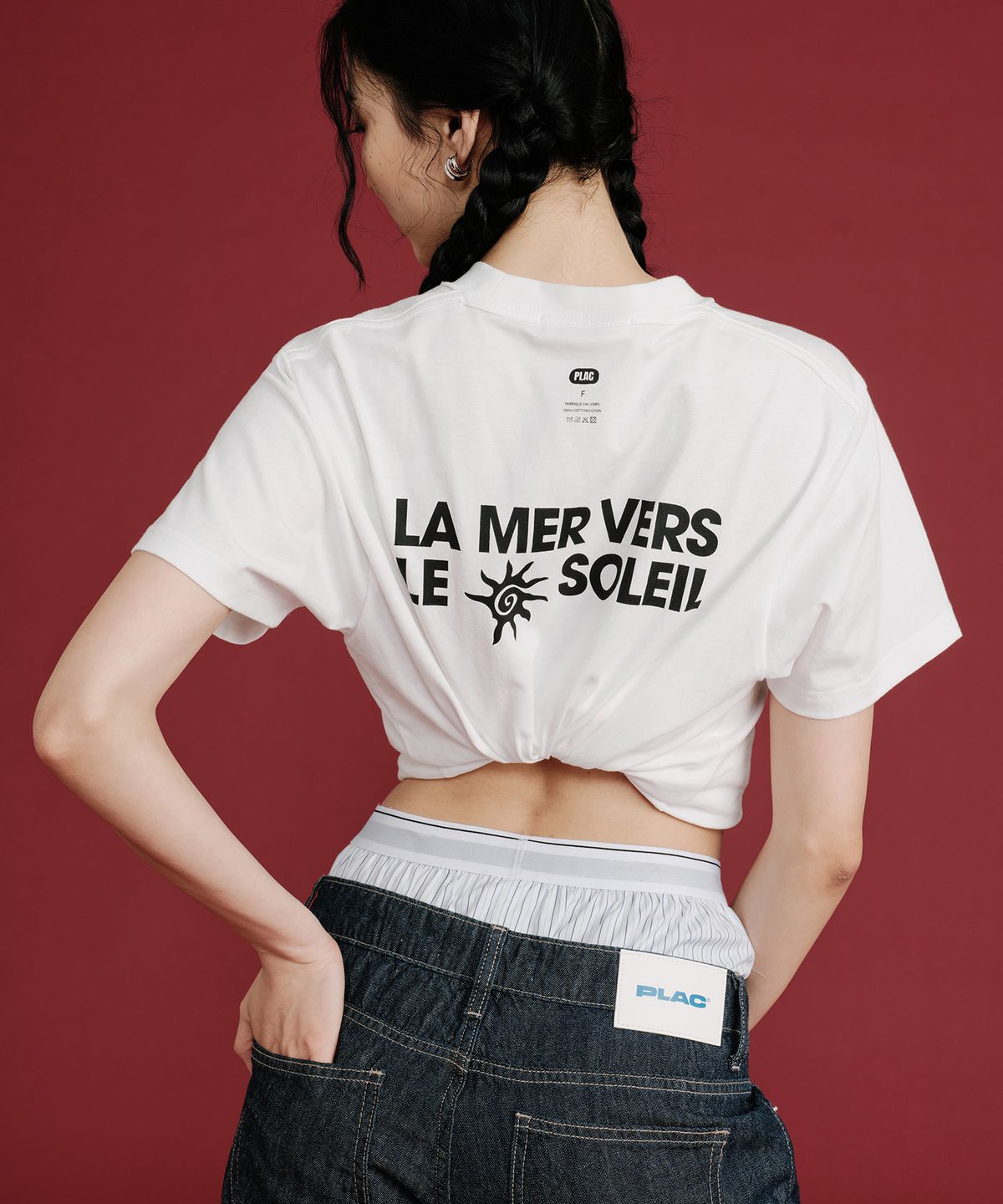 플랙 우먼(PLAC WOMEN) 넥 포인트 반팔 티셔츠_4colors