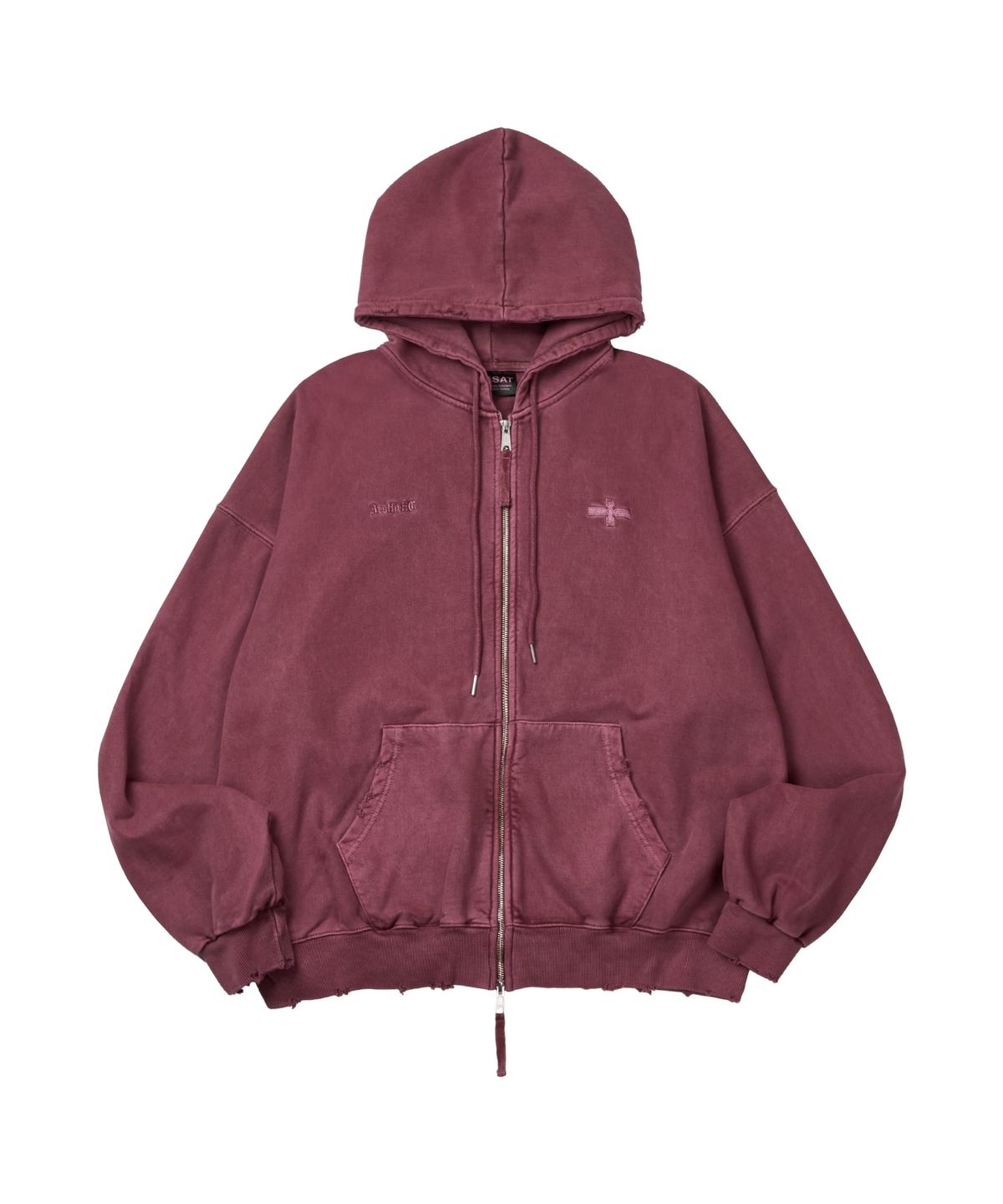 마사트(MASAT) P. Crusades hood zip _ Solid pink