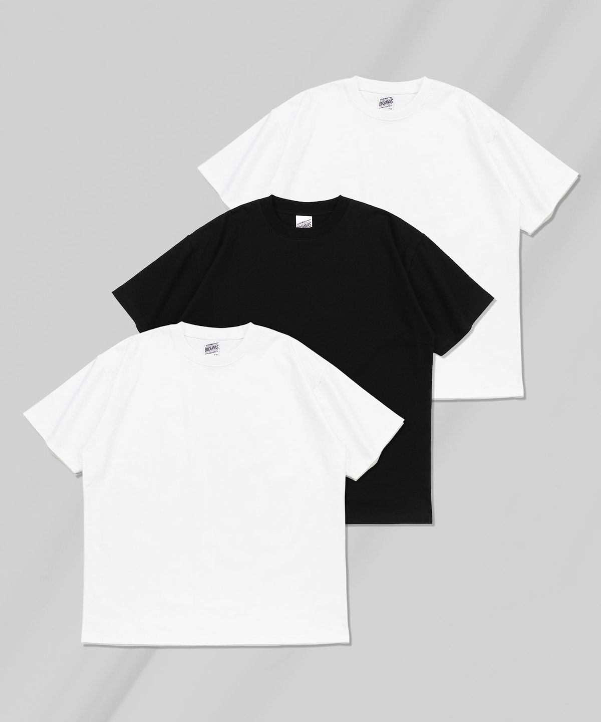 비캔버스(BECANVAS) [3PACK] 32수 2합 코튼 무지 반팔티 (2COLOR)