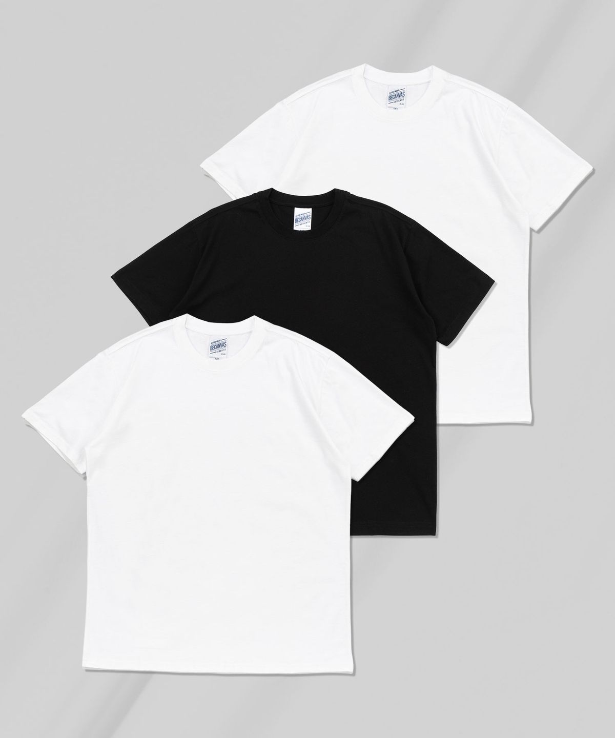 비캔버스(BECANVAS) [3PACK] 32수 코튼 무지 반팔티 (2COLOR)
