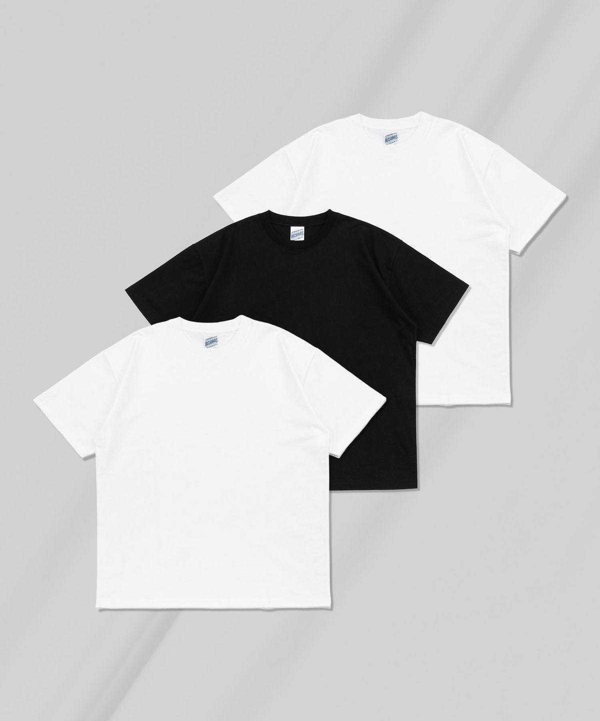 비캔버스(BECANVAS) [3PACK] 18수 코튼 무지 반팔티 (2COLOR)