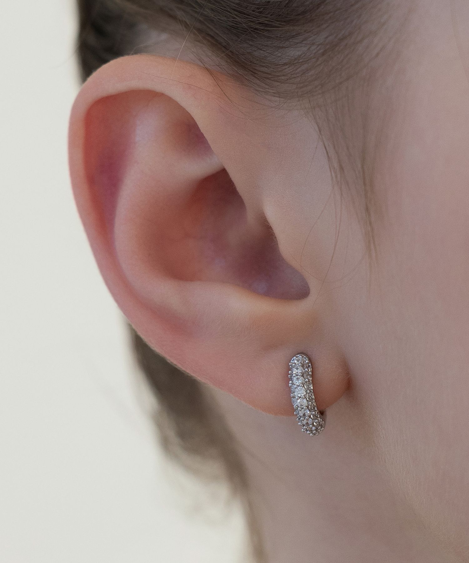 イヤリング TATIANA Silver 925 Galaxy Hoop Earrings EC3032 Tatiana Gold Plated Earrings for Women | Ben-Amun Jewelry