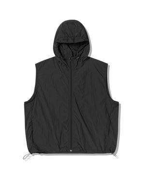 나일론 후드 베스트[블랙]