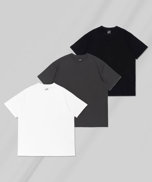 [3PACK] 코튼터치 기능성 라운드 반팔티 (4COLOR)