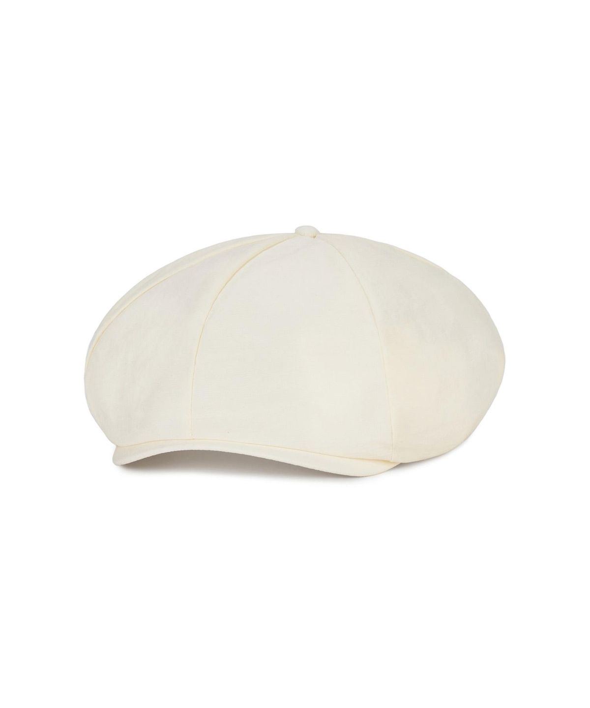 바잘(VARZAR) VA 커브드 로고 이지 핏 뉴스보이 캡 크림