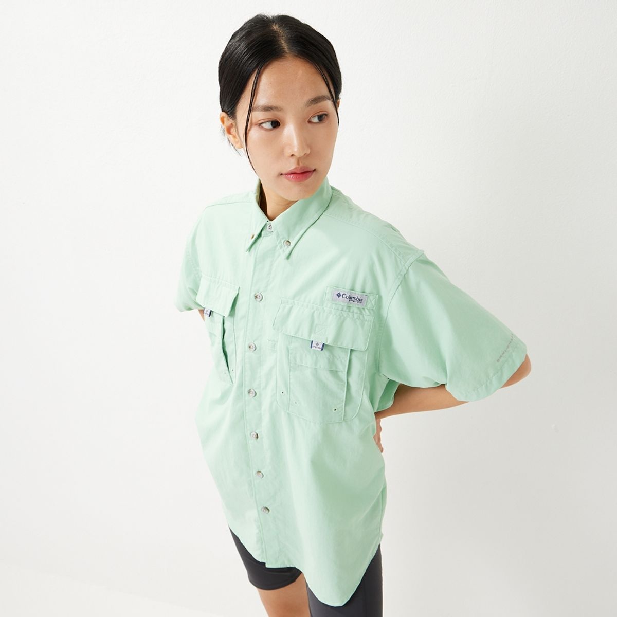 컬럼비아(COLUMBIA) 공용 PFG 바하마II 반팔 셔츠
