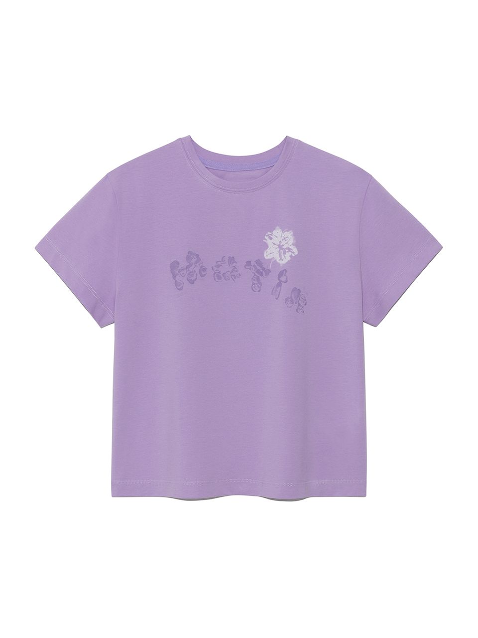 ★Matin Kim★ BUBBLY GRAPHIC PRINTING TOP IN LILAC MUSINSA | MATIN KIM BUBBLY GRAPHIC PRINTING TOP IN LILAC