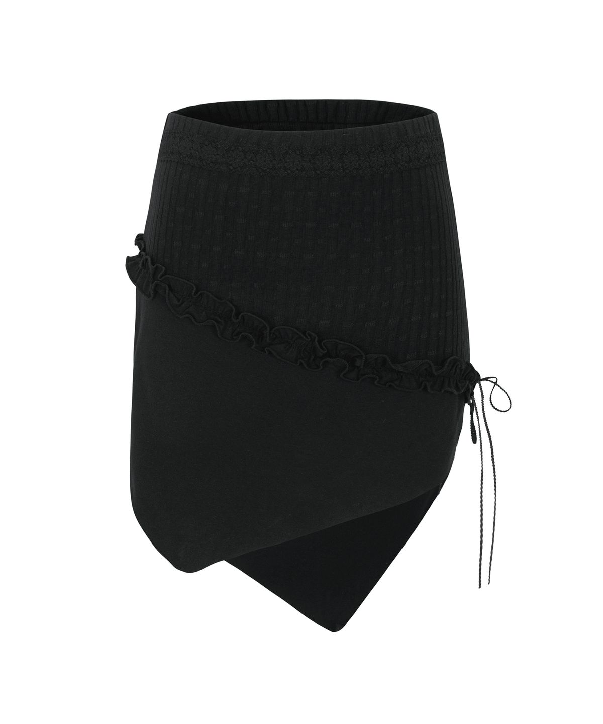 벨리아르(BELLIALEU) SELLY CUTTING SKIRT-BLACK