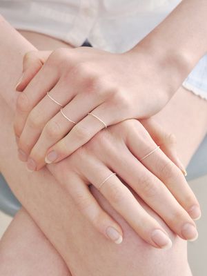 [silver925] lilt shine 5 ring set