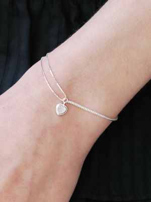 [silver925] manon heart bracelet