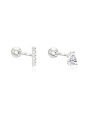 [silver925] mini dew cubic piercing set