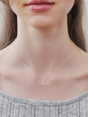 [silver925] petit dew cubic necklace