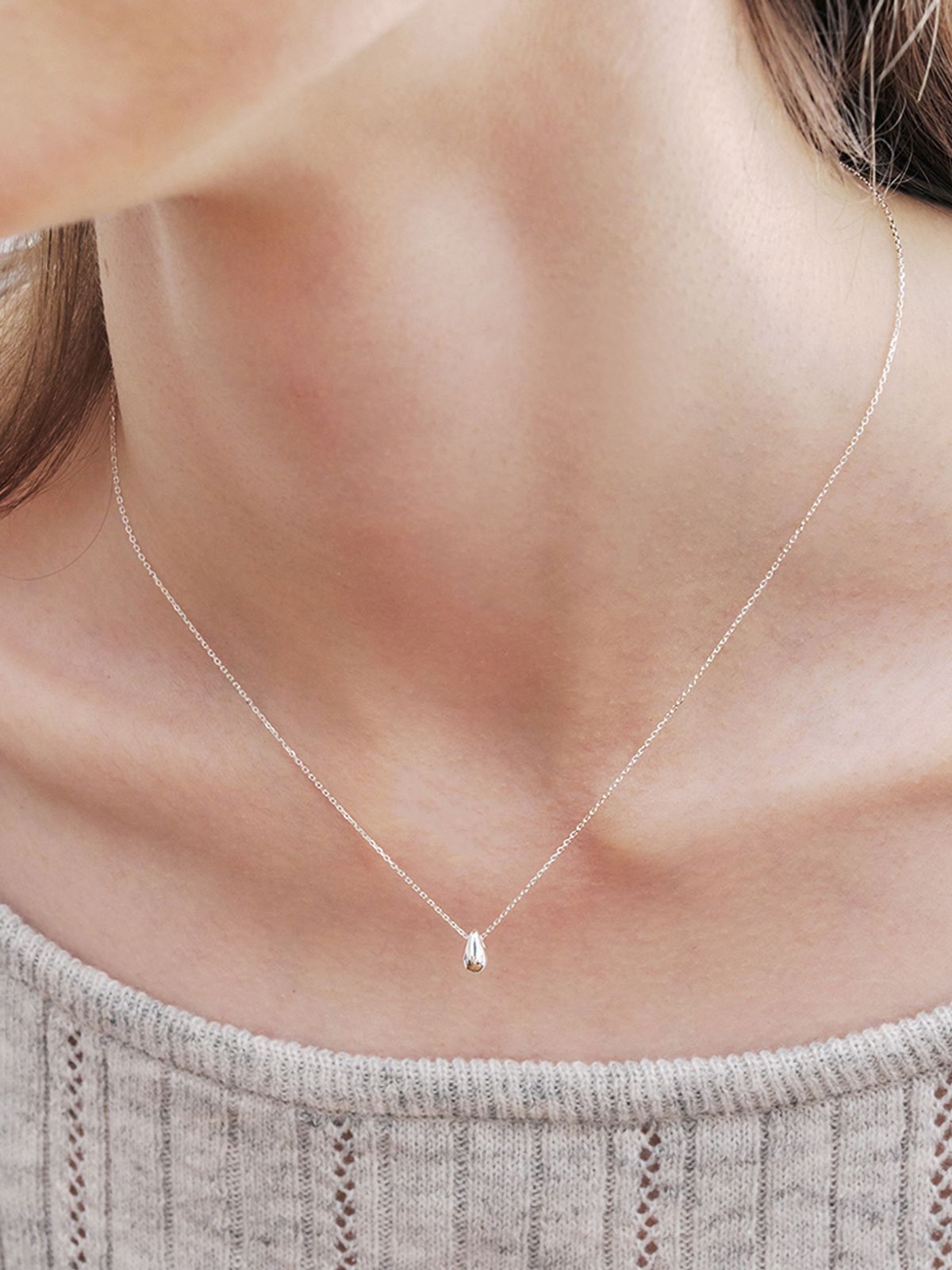 앵브록스(ENGBROX) [silver925] tiny drop necklace