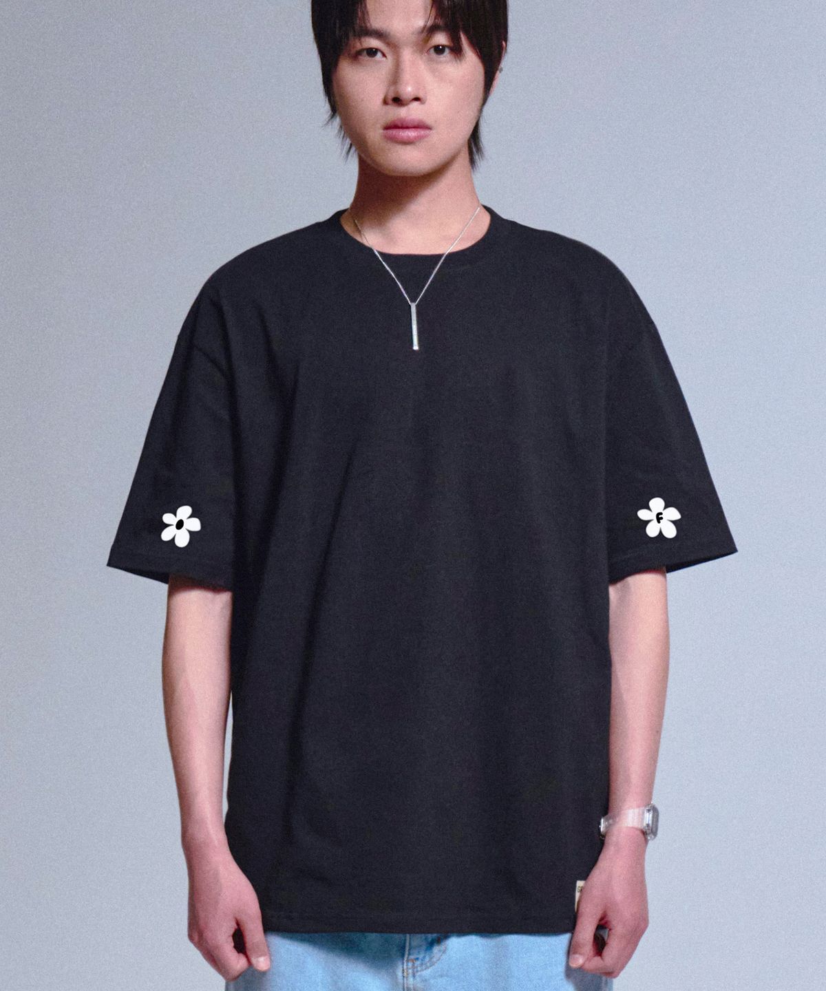 그레이버(GRAVER) [UNISEX]슬리브플라워_2color