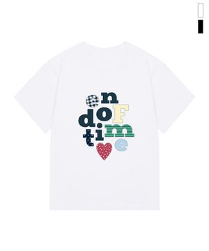 [WOMAN]END OF TIME 슬림 반팔티_2color