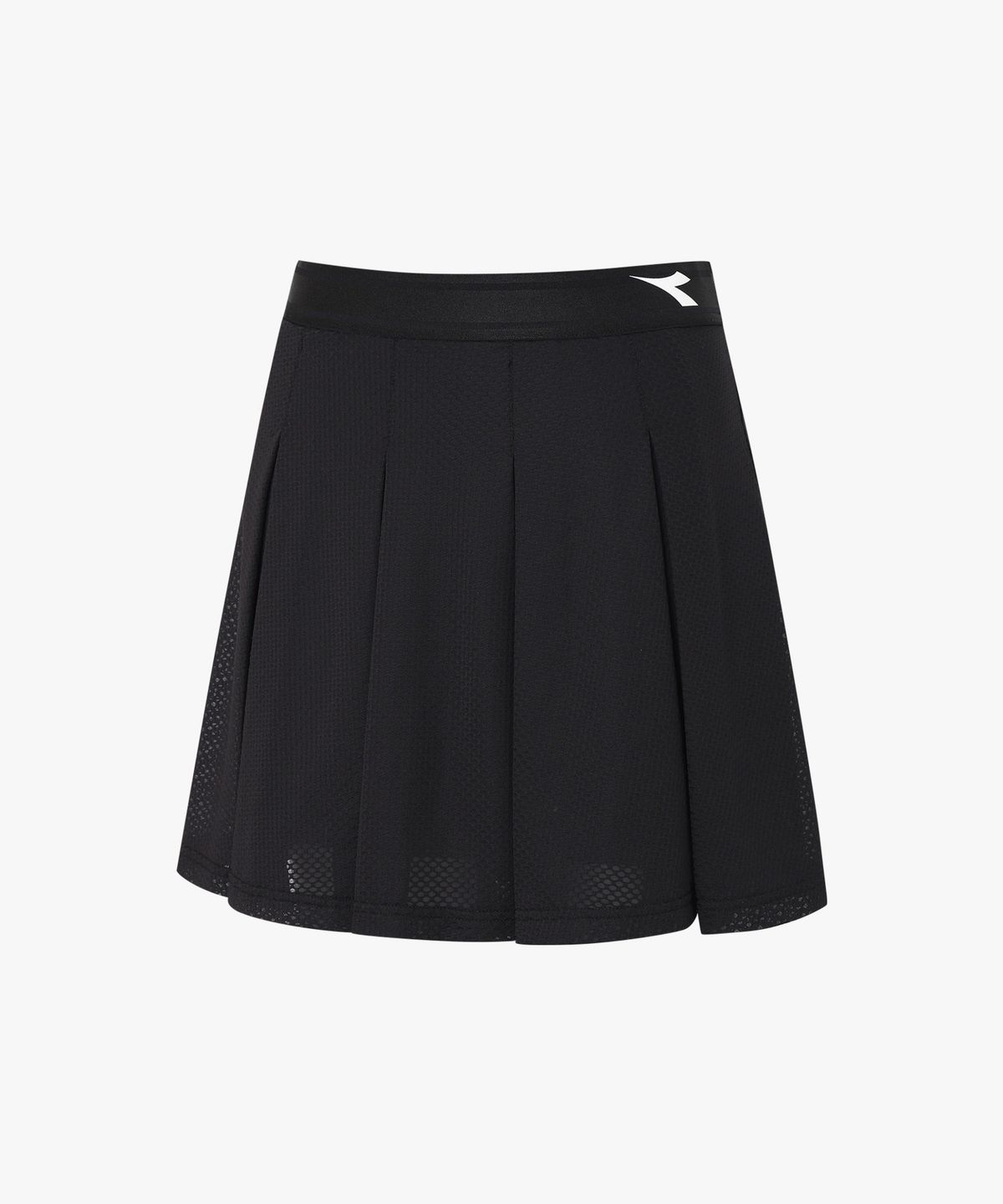 디아도라(diadora) 플레르 메쉬 플리츠 스커트 BLACK