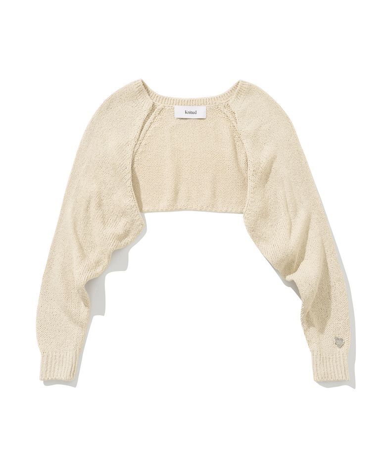 (W) 썸머 부클 볼레로 가디건 LINEN